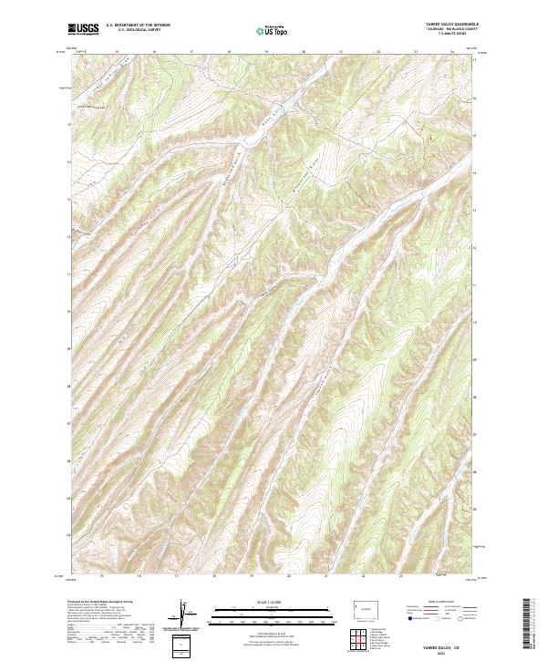 US Topo 7.5-minute map for Yankee Gulch CO