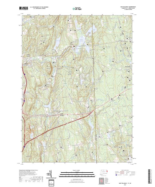 US Topo 7.5-minute map for East Killingly CTRI