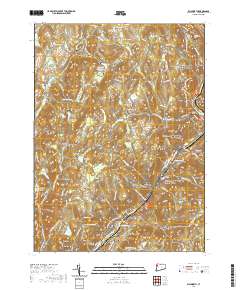 USGS US Topo 7.5-minute map for Ellsworth CT 2021