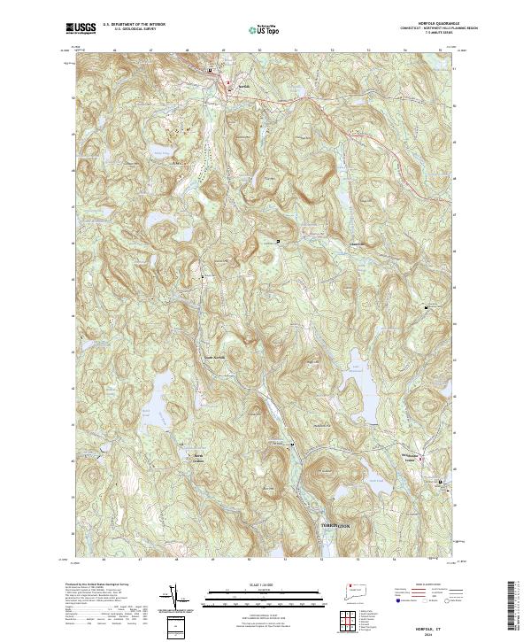 US Topo 7.5-minute map for Norfolk CT