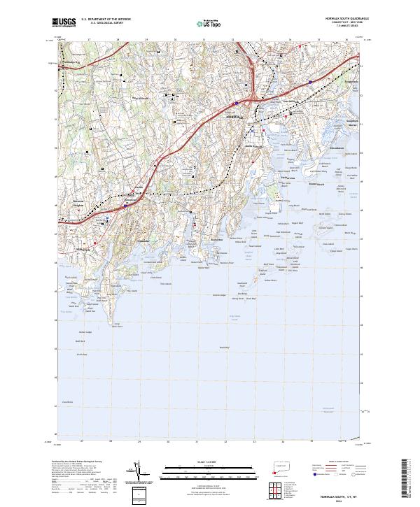 US Topo 7.5-minute map for Norwalk South CTNY