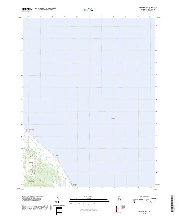 US Topo 7.5-minute map for Bennetts Pier DE