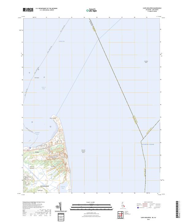 US Topo 7.5-minute map for Cape Henlopen DENJ