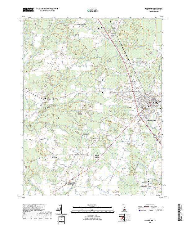 US Topo 7.5-minute map for Georgetown DE