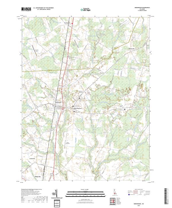 US Topo 7.5-minute map for Greenwood DE