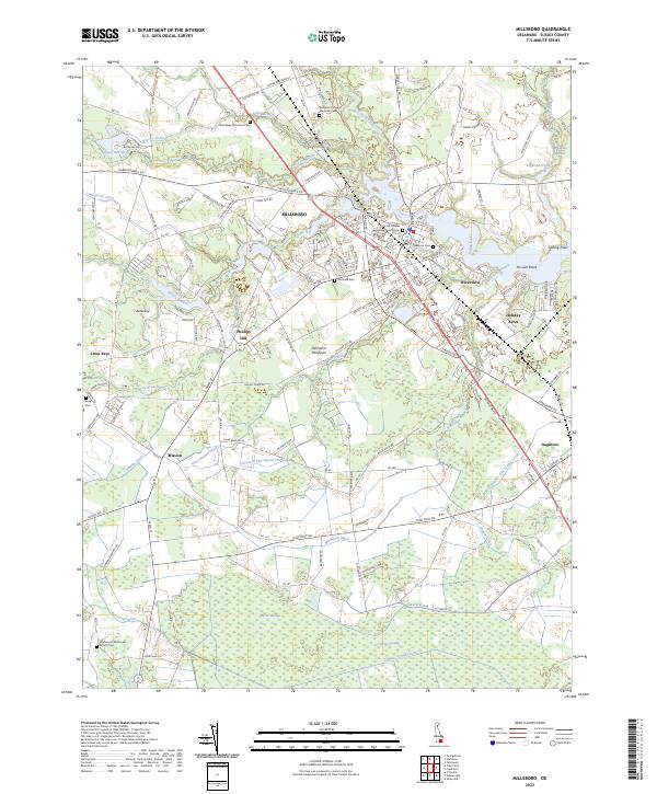 US Topo 7.5-minute map for Millsboro DE