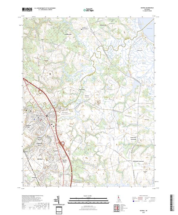 US Topo 7.5-minute map for Smyrna DE