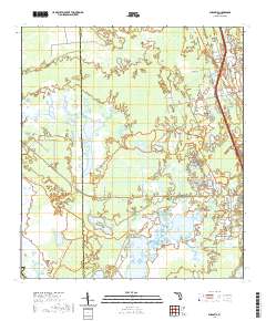 USGS US Topo 7.5-minute map for Aurantia FL 2021