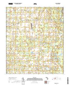 USGS US Topo 7.5-minute map for Bascom FLGA 2021