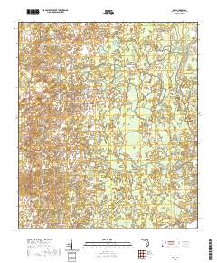 USGS US Topo 7.5-minute map for Bell FL 2021