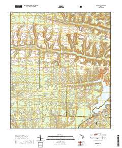 USGS US Topo 7.5-minute map for Bloxham FL 2021