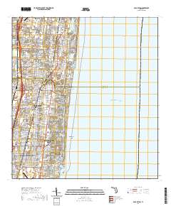 USGS US Topo 7.5-minute map for Boca Raton FL 2021