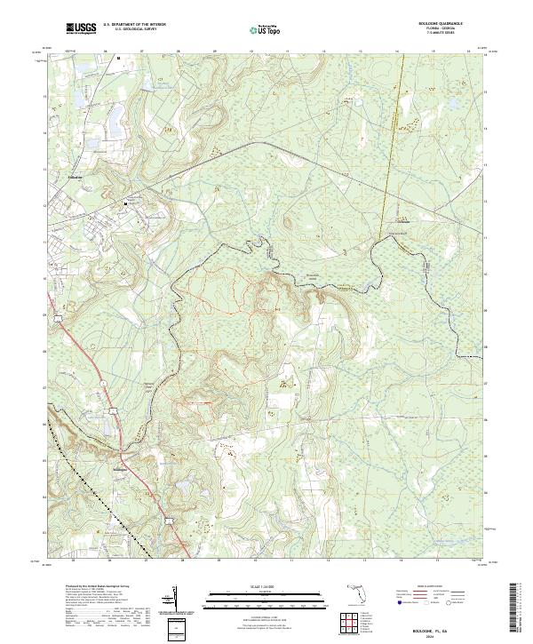 US Topo 7.5-minute map for Boulogne FLGA