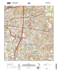 USGS US Topo 7.5-minute map for Brandon FL 2021