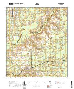 USGS US Topo 7.5-minute map for Brooker FL 2021