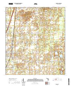 USGS US Topo 7.5-minute map for Bushnell FL 2021