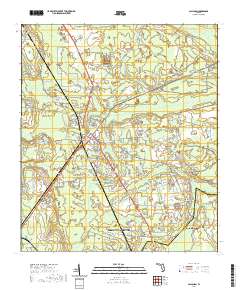 USGS US Topo 7.5-minute map for Callahan FL 2021