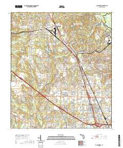 USGS US Topo 7.5-minute map for Cantonment FL 2021