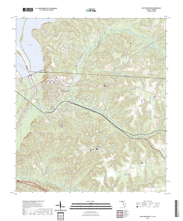 US Topo 7.5-minute map for Chattahoochee FLGA