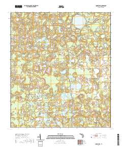 USGS US Topo 7.5-minute map for Cherry Lake FL 2021