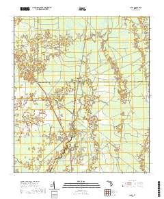 USGS US Topo 7.5-minute map for Clara FL 2021