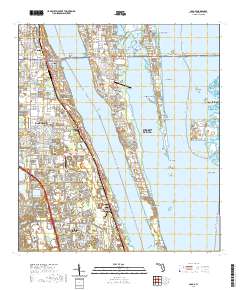 USGS US Topo 7.5-minute map for Cocoa FL 2021