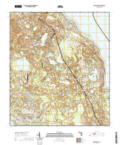 USGS US Topo 7.5-minute map for Crescent City FL 2021