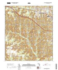 USGS US Topo 7.5-minute map for De Funiak Springs West FL 2021