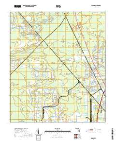 USGS US Topo 7.5-minute map for Dinsmore FL 2021