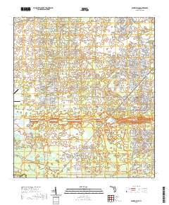 USGS US Topo 7.5-minute map for Dunnellon SE FL 2021