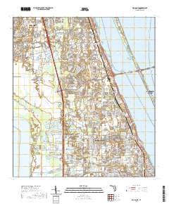 USGS US Topo 7.5-minute map for Eau Gallie FL 2021