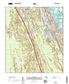 USGS US Topo 7.5-minute map for Edgewater FL 2021