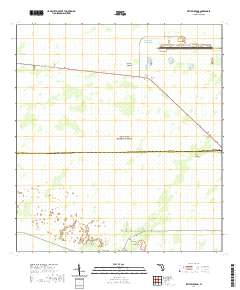 USGS US Topo 7.5-minute map for Fiftymile Bend FL 2021