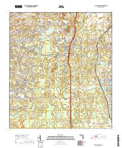 USGS US Topo 7.5-minute map for Fivay Junction FL 2021