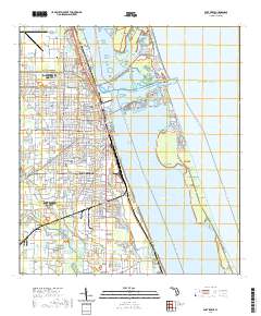 USGS US Topo 7.5-minute map for Fort Pierce FL 2021