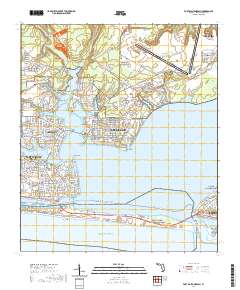 USGS US Topo 7.5-minute map for Fort Walton Beach FL 2021