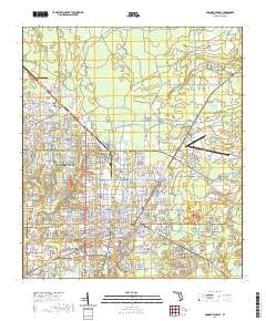 USGS US Topo 7.5-minute map for Gainesville East FL 2021