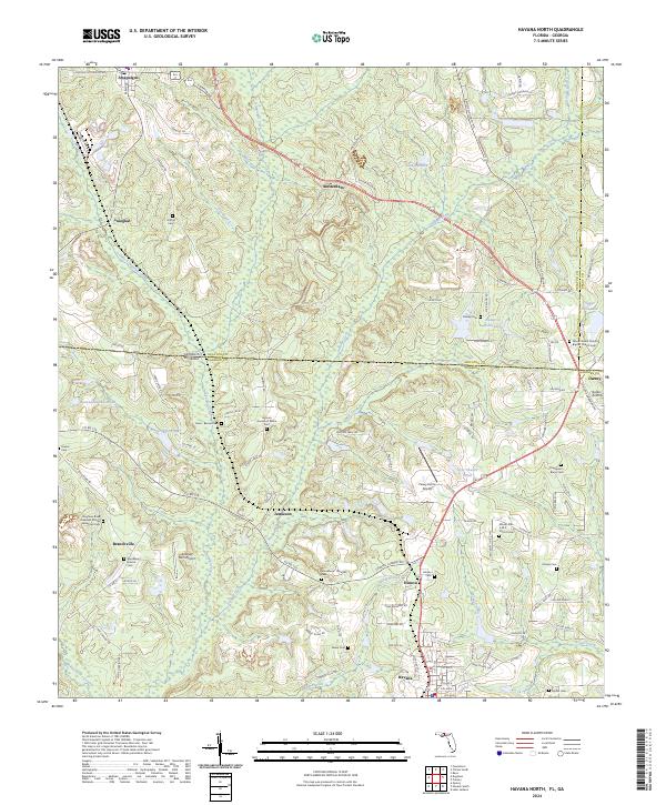 US Topo 7.5-minute map for Havana North FLGA