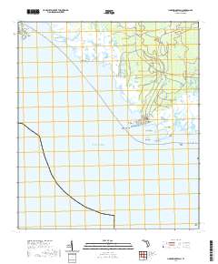 USGS US Topo 7.5-minute map for Horseshoe Beach FL 2021