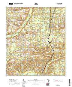 USGS US Topo 7.5-minute map for Hosford FL 2021