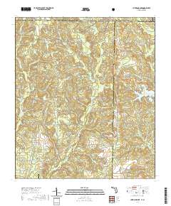 USGS US Topo 7.5-minute map for Hurricane Lake FLAL 2021