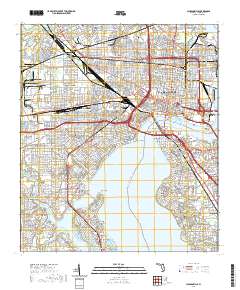 USGS US Topo 7.5-minute map for Jacksonville FL 2021