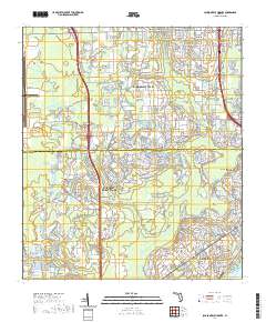 USGS US Topo 7.5-minute map for Jacksonville Heights FL 2021