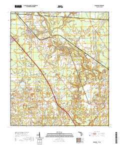 USGS US Topo 7.5-minute map for Jennings FLGA 2021