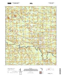 USGS US Topo 7.5-minute map for Kings Ferry FLGA 2021