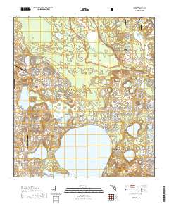 USGS US Topo 7.5-minute map for Lake Weir FL 2021