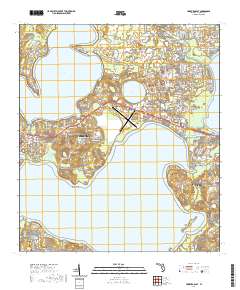 USGS US Topo 7.5-minute map for Leesburg East FL 2021