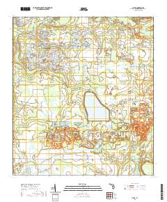 USGS US Topo 7.5-minute map for Lithia FL 2021