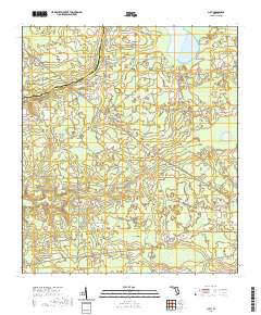 USGS US Topo 7.5-minute map for Lulu FL 2021