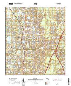 USGS US Topo 7.5-minute map for Lutz FL 2021